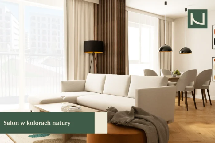 salon w kolorach natury