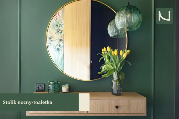 stolik nocny z toaletką