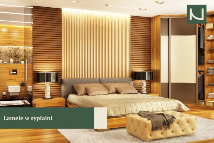 Jak wykończyć ścianę? Lamele w sypialni