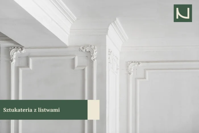 sztukateria z listwami - wykończenia ścian