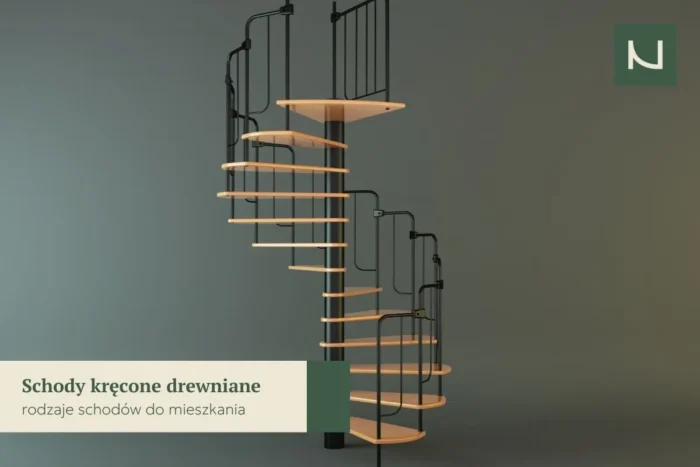 schody drewniane rodzaje - schody kręcone