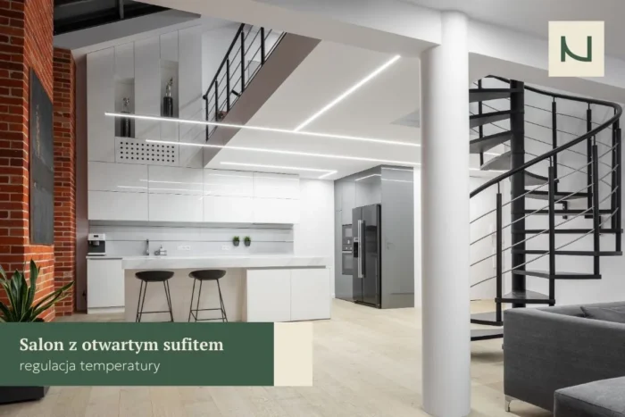 otwarty sufit zalety